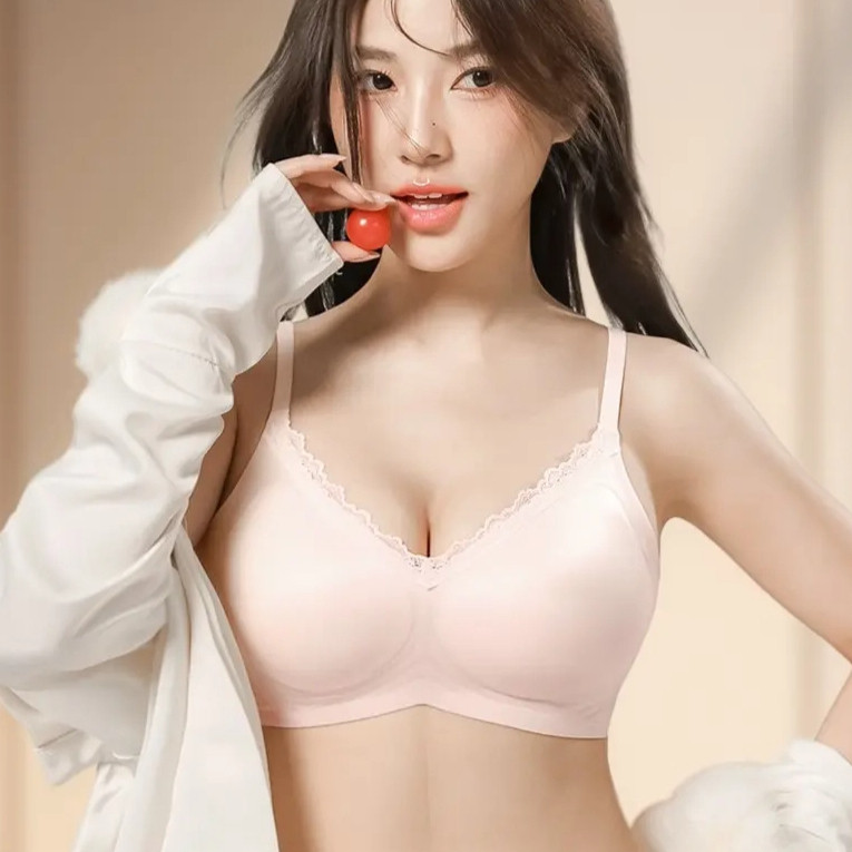 Mùa Thu Liền Mạch Tập Hợp Ren Thoáng Khí Satin Thoải Mái