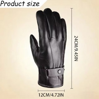 Găng Tay Da NCE, Găng Tay Màn Hình Cảm Ứng Full Finge Ấm Áp, Găng Tay Full Ngón Chống Trơn Trượt Thời Trang Ngoài Trời Mùa Đông