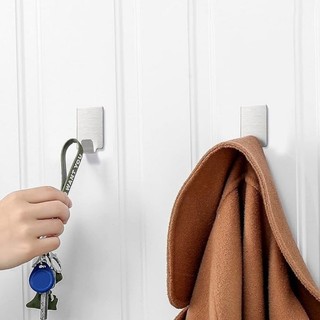 10 / 20 / 30 Cái Móc Treo Tường Bằng Thép Không Gỉ Mini - Dính Chắc Chắn Phòng Tắm Móc Treo Khăn Nhà Tổ Chức