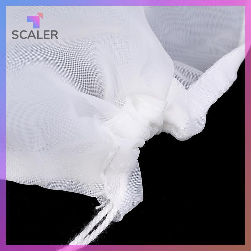 Túi lọc sữa đậu nành SCALER 100 lưới Túi lọc mịn có thể tái sử dụng Nước ép cà phê Đậu nành Túi lọc dây rút sữa tại nhà Máy lọc thực phẩm nhà bếp.