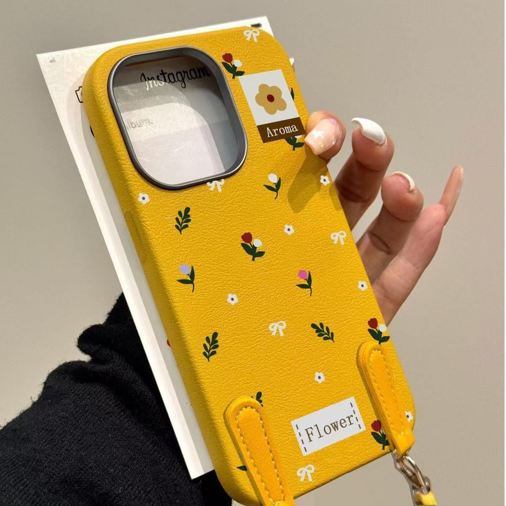 Toàn Màn Hình Hoa Apple 16promax / 15pro Chống Sốc 12Pro Hợp Thời Trang 13PRO Vỏ Điện Thoại 14PRO Vỏ Bảo Vệ Mới