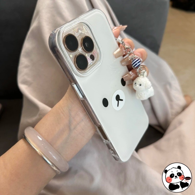 Ốp Điện Thoại Rilakkuma Dễ Thương Có Mặt Dây Chuyền Chó Cho Redmi Note 15 14 14S 13 12 Turbo 12S 11 Pro Plus Speed SE 11S 10 9 Pro Max 10S 9S 9T 5G 4G Vỏ IMD Gấu Dễ Thương