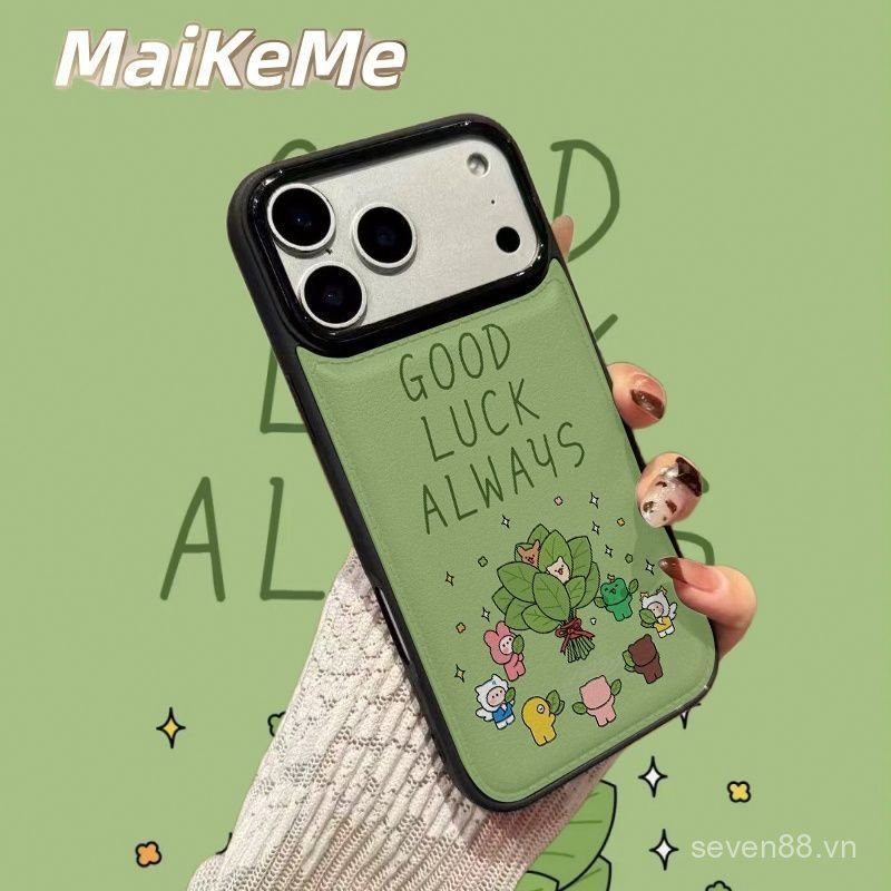 Ốp Điện Thoại Thích Hợp Cho iPhone 7 8 X XS XR XSMAX 11 12 13 14 15 16 17 Pro max Plus Air Good Luck Lá Bưởi Chống Sốc Vỏ Bảo Vệ Chống Sốc Bao Gồm Tất Cả 5QW7