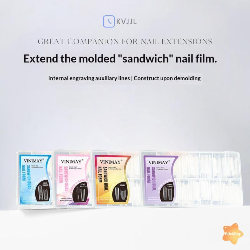 [KvJJL-t] 240 Chiếc Sandwich Dual Nail Forms 15 Kích Thước Phần Mở Rộng-Hình Dạng Thường Ngày Khuôn Đáy Trên Quan Tài Dài Hạnh Nhân Móng Tay Nghệ Thuật Hình Dạng Dụng Cụ Làm Móng Tay Mới