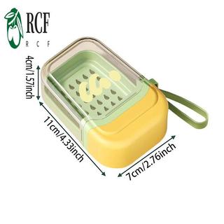 Hộp xà phòng hai lớp di động - Phụ kiện tắm du lịch bằng nhựa đầy màu sắc