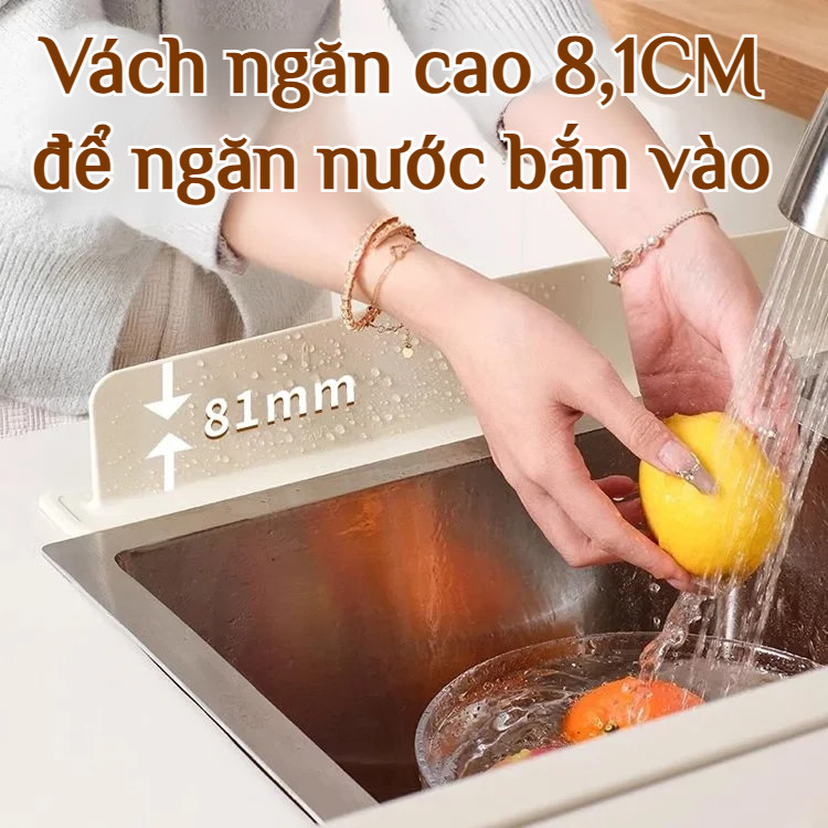 Thanh Tiêu Chuẩn - 💦Chống Tràn Hiệu Quả/Hút Chân Không Chắchắn🌿Tấm Chắn Bồn Rửa Bếp Thông Minh/Thanh Chắnướchống Bắ...