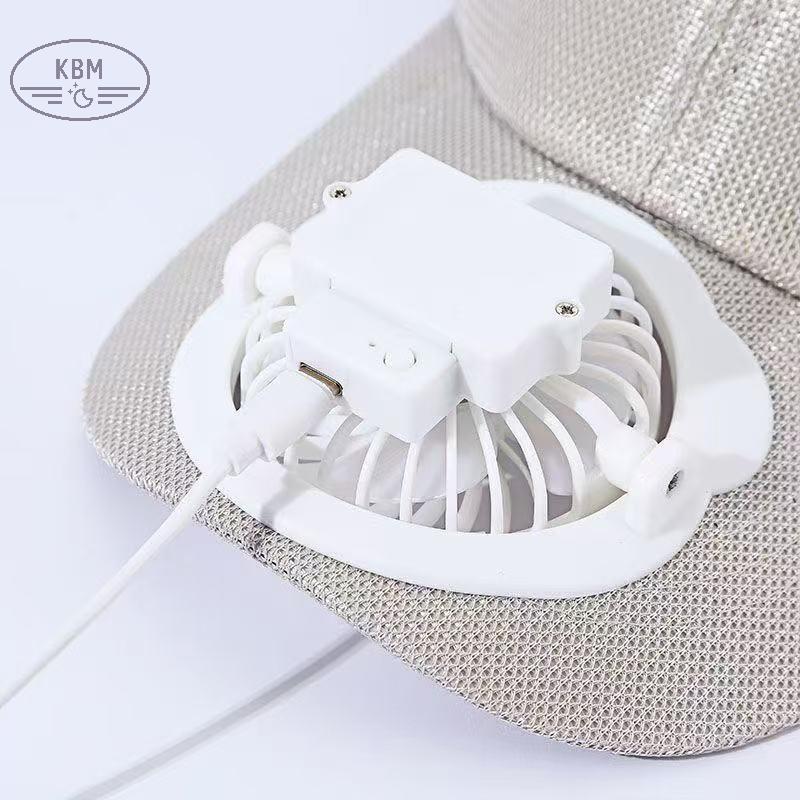 KBM Mùa Hè Lưới Năng Lượng Mặt Trời Quạt Bóng Chày Dành Cho Nữ Có Thể Điều Chỉnh Mũ Thoáng Khí Thể Thao Ngoài Trời Nhanh Khô Chạy Mũ FSSG