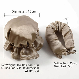 EBINLANDS 2 Cái / bộ Bộ Cần Uốn Không Nhiệt, Gối Con Lăn Mềm DIY Không Nhiệt Máy Uốn Tóc Lụa, Dụng Cụ Tạo Kiểu Mũ Tóc Ngủ Máy Uốn Tóc Lười Sử Dụng khi Ngủ