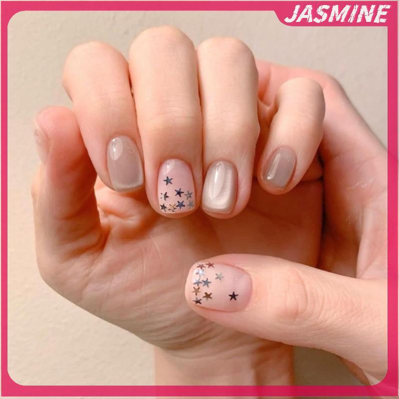 JASMINE 1mm Ngôi Sao Lấp Lánh Móng Tay Lấp Lánh Tình Yêu Lấp Lánh Trang Trí Móng Tay Salon Thiết Kế Phụ Kiện Dễ Thương DIY Nail Art Design JASMINE