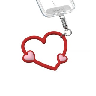 Nhẫn treo trái tim tình yêu lãng mạn chất lượng cao + Thẻ silicon Thích hợp cho iPhone Phụ kiện dây chuyền điện thoại di động đầy đủ