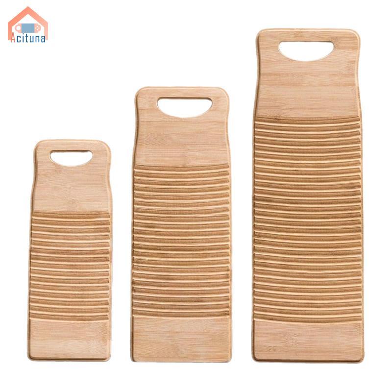 Bàn rửa tre để giặt quần áo thủ công, dụng cụ giặt chống trượt cho gia đình và trường học