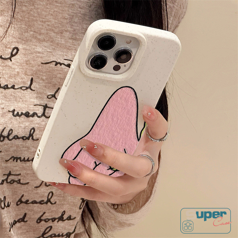 Ốp lưng tương thích cho IPhone 13 17 16 11 15 14 12 Pro Max XR Air X XS Max 8 14 15 6 6s 16 Plus SE 2020 Phim hoạt hình sáng tạo SpongeBob Patrick Friends Vỏ thân thiện với môi trường có thể phân hủy