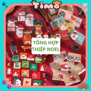 Thiệp Noel Giáng Sinh Giấy Viết Tay Chúc Mừng Merry Christmas Siêu Xinh Nhiều Mẫu Tổng Hợp Timo GQ70