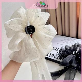 MYPANDA Thời Trang Nơ Lớn Vuốt Tóc Kẹp Siêu Cổ Tích Tính Khí Mũ Đội Đầu Nữ Ngọt Ngào Phụ Kiện Tóc.