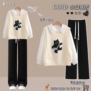 sét bộ quần dây bản to đen+ mix áo SWT dài tay mùa đông phong cách -thuba
