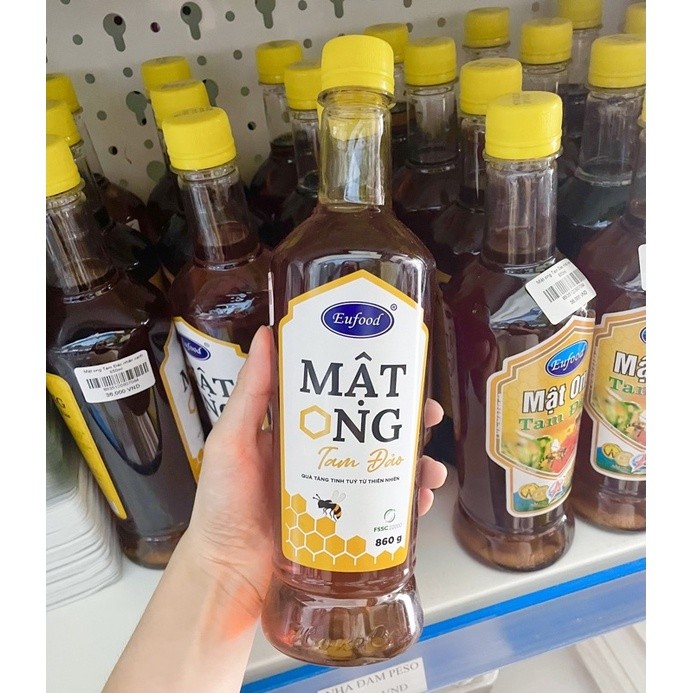 Mật Ong EuFood Tam Đảo 860g Nguyên Chất, Thơm Ngon Bổ Sung Dinh Dưỡng Cao Tốt Cho Sức Khỏe
