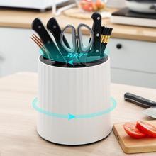 Hộp Đựng Dao Muỗng Đũa Dao Đa Năng Xoay 360 Độ, Thiết Kế Sáng Tạo Tiện Lợi Dành Cho Nhà Bếp