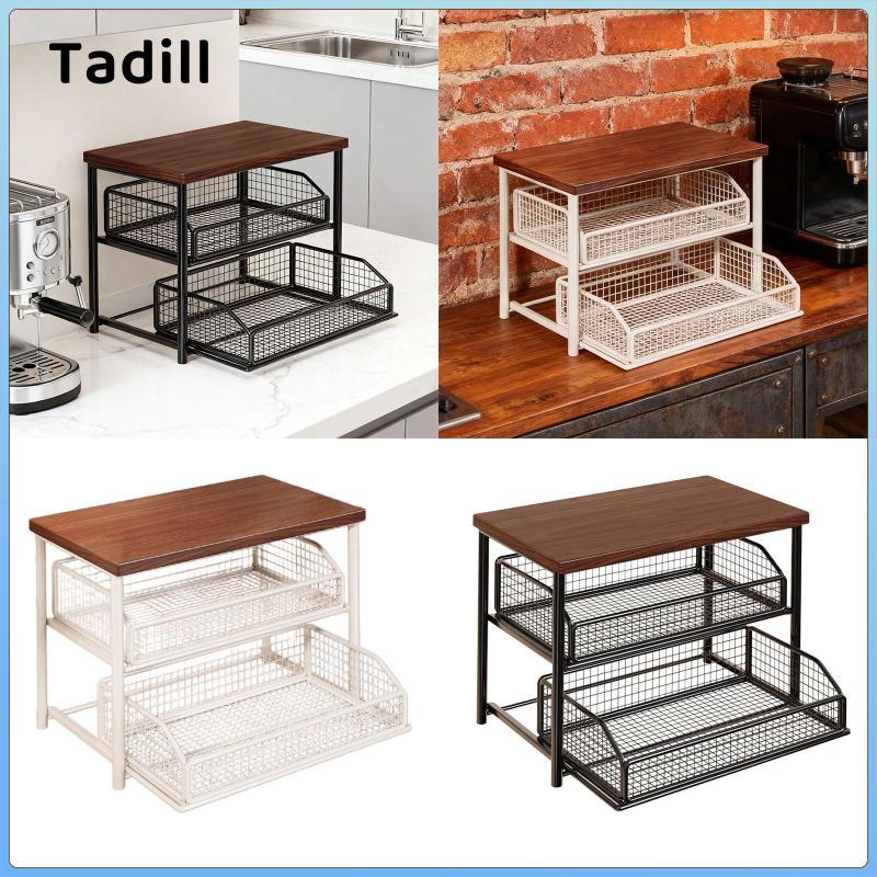 Trạm Cà Phê Người Tổ Chức Kệ Để Bàn Người Tổ Chức Lưu Trữ Đa Năng Giá Đựng Cà Phê Kệ 2 Tầng Cho Thanh Xi-rô