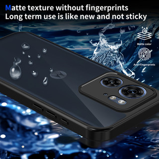 Dành Cho Motorola Moto Edge 40 Ốp điện thoại Cứng Mờ Da-Cảm Giác Mềm Khung TPU Chống Sốc Mỏng Vỏ
