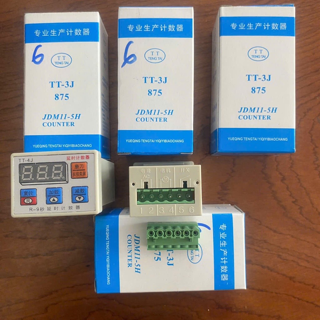 Bộ Đếm Số Máy Cắt Đầu Bàn Điện Tử 6 Chân TT – Chính Xác Cao, Bền Bỉ, Dễ Lắp Đặt