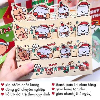 Hộp Quà Noel Mini Đựng Gift Giáng Sinh Họa Tiết Đáng Yêu Timo GQ68