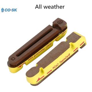 COUTR 1 Cặp Má Phanh Carbon V-Brake C-Brake Miếng Lót Cork Cao Su Có Thể Thay Thế Đường Gấp Phanh Caliper Giày VN