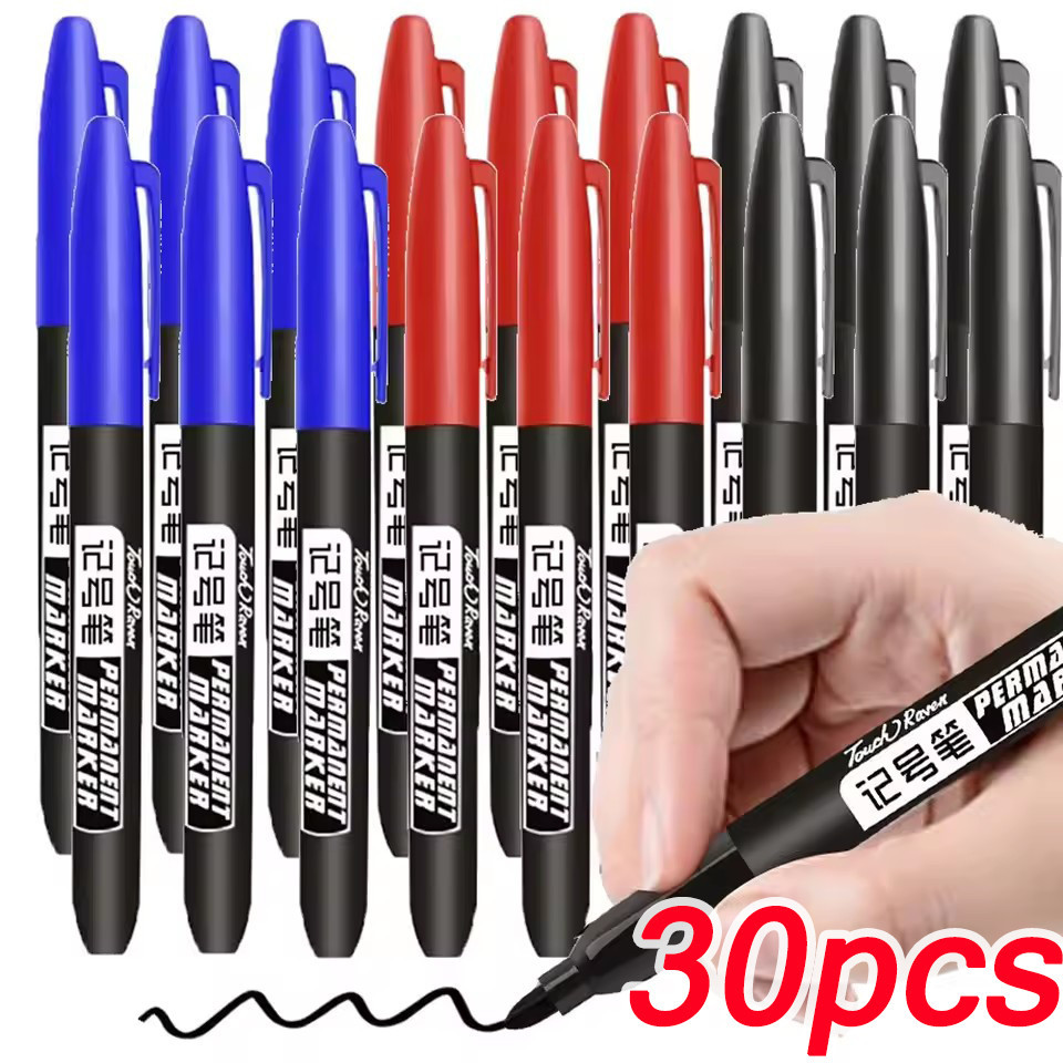 10 / 20 / 30 Cái Bút đánh dấu vĩnh viễn / Bút mực chống nước điểm mịn 1,5mm / Bút đánh dấu khô nhanh