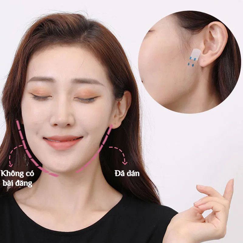 🔥Giá sốc🔥Miếng dán nâng cơ mặt/Miếng dán trang điểm làm thon gọn mặt/Băng dán mặt trong suốt vô hình/Miếng dán mũi cosplay/miếng dán mặt nâng cơ