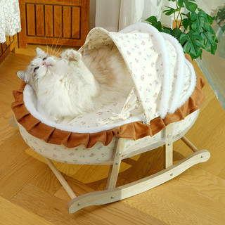Giường cho mèo - Tổ giường bập bênh cho mèo, Võng Feline bằng gỗ có thể tháo rời của Pháp, Đồ dùng ghế cho mèo phổ thông Giường cho thú cưng