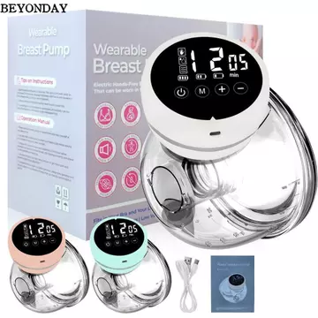 Máy hút sữa có thể đeo được BEYONDAY, Máy hút sữa điện im lặng rảnh tay, Máy hút sữa mẹ không chứa BPA di động Chăm sóc sau sinh