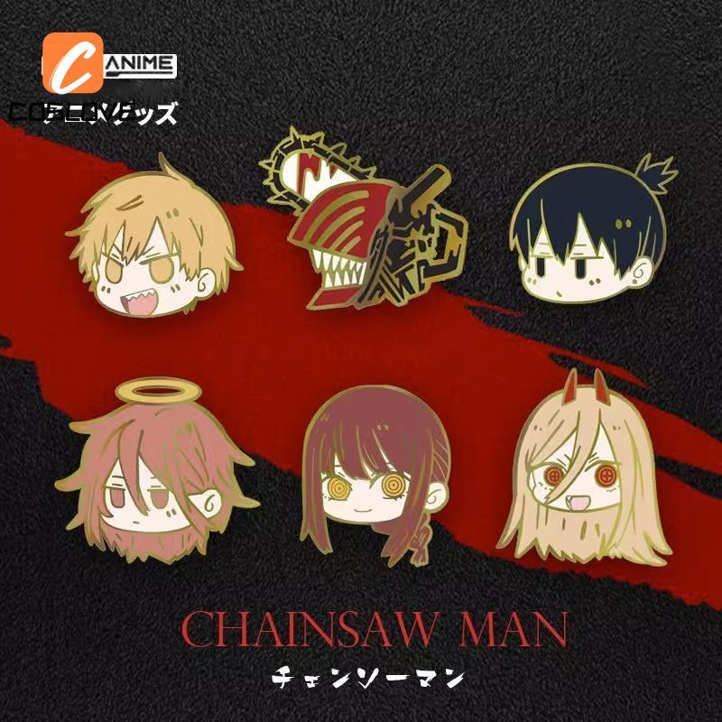 Anime Cưa Xích Người Pin Quạt Làm Trang Trí Quần Áo Nhỏ Pin Đạo Cụ Manga Sưu Tập Dễ Thương Quà Tặng Sinh Nhật