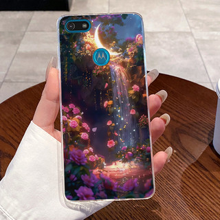 Dành Cho Motorola Moto E6 Chơi Ốp Lưng Trong Suốt Mềm TPU Silicone Thỏ Dễ Thương Ốp Lưng Cho MOTO E6Play 2019 Ốp Lưng Bảo Vệ Vỏ Điện Thoại
