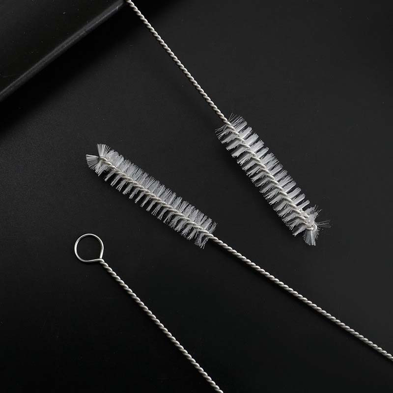 【24h】Chổi Cọ Inox Vệ Sinh Ống Hút - Bộ 5-10 Que Cọ Dài 23cm - Dụng Cụ Làm Sạch Ống Nước Mini