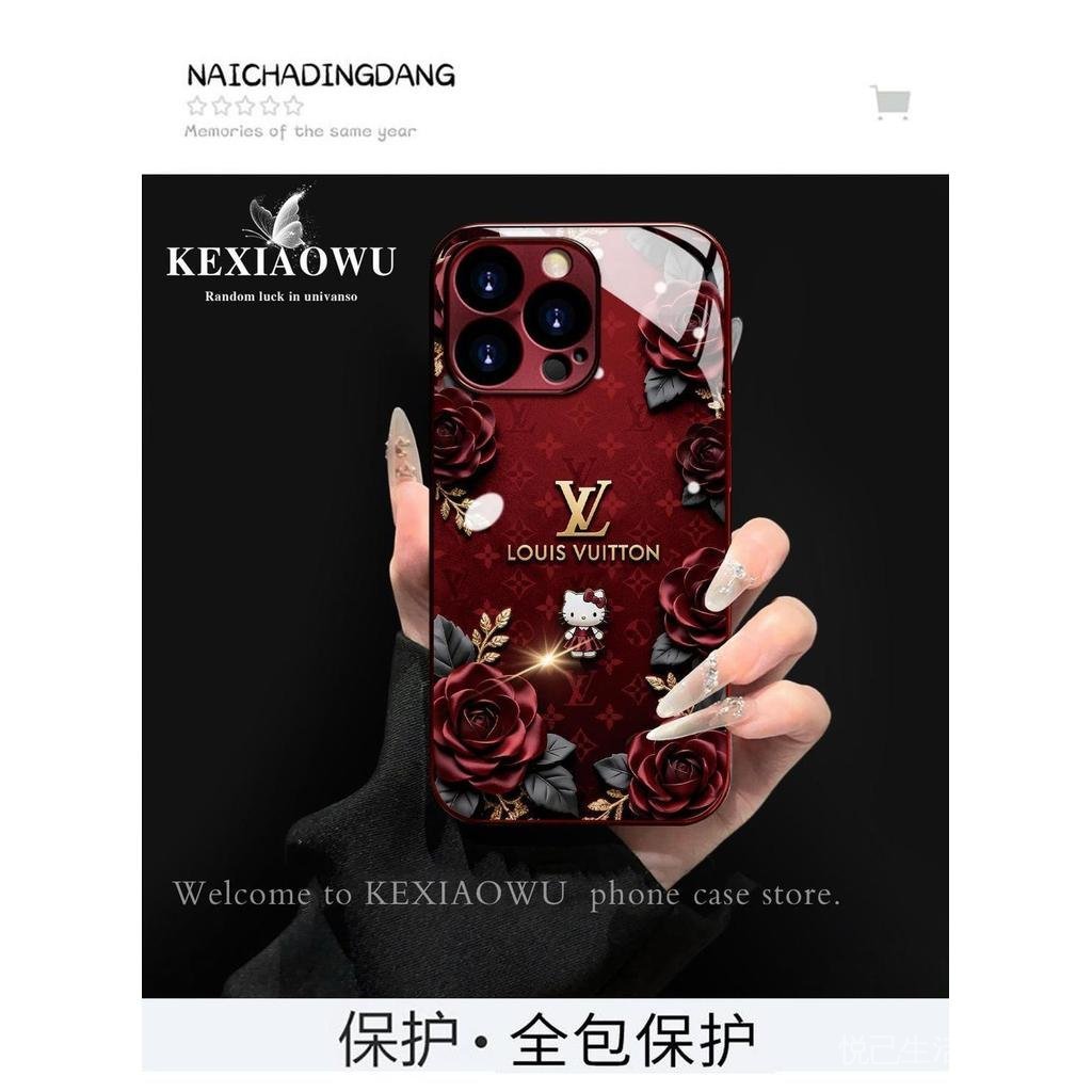 Kính Mạ Điện Chống Sốc Hoa Hồng Phong Cách Mới Ốp Lưng Điện Thoại Nữ 17PROMAX iPhone17PRO / 15 14 13 12 11 / 16