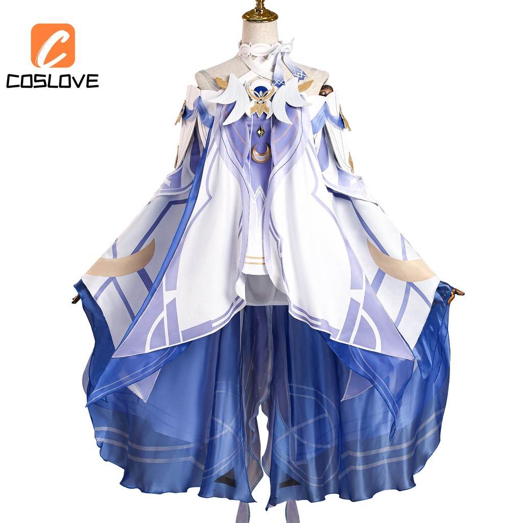 Anime Cosplay Trang Phục Nhân Vật Columbina Từ Trò Chơi Genshin Impact, Đầm Váy Dài Cho Người Phụ Nữ