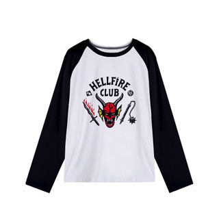 Áo thun theo chủ đề Stranger Things Hellfire Club - Áo thun ngắn tay cổ tròn hợp thời trang dành cho trẻ em Unisex