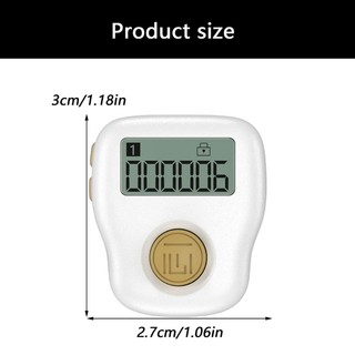 QUUM USB có thể sạc lại Bộ đếm ngón tay kỹ thuật số Phát sáng trong bóng tối Thiết kế tiện dụng Chất liệu ABS cầm tay cho thể thao Inve