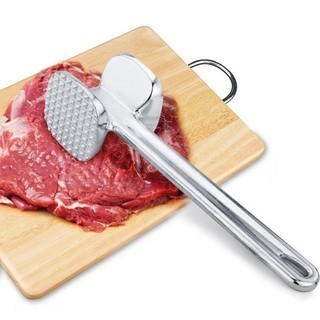 Búa Đập Thịt Inox 304 Hai Đầu Cao Cấp Dầm Thịt, Nghiền Hành Tỏi Siêu Tiện