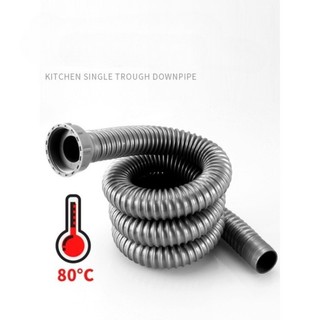Ống thoát nước bồn rửa nhà bếp, chậu rau củ bằng thép không gỉ mở rộng, bồn rửa, ống thoát nước, phụ kiện vòng niêm phong khử mùi [YMH-MB]
