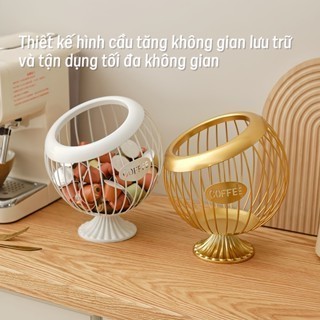 Giỏ Sắt Đựng Trái Cây, Đựng Bánh, Đồ Khô Phong Cách Bắc Âu, Decor Bàn Ăn/Phòng Khách Siêu Xinh