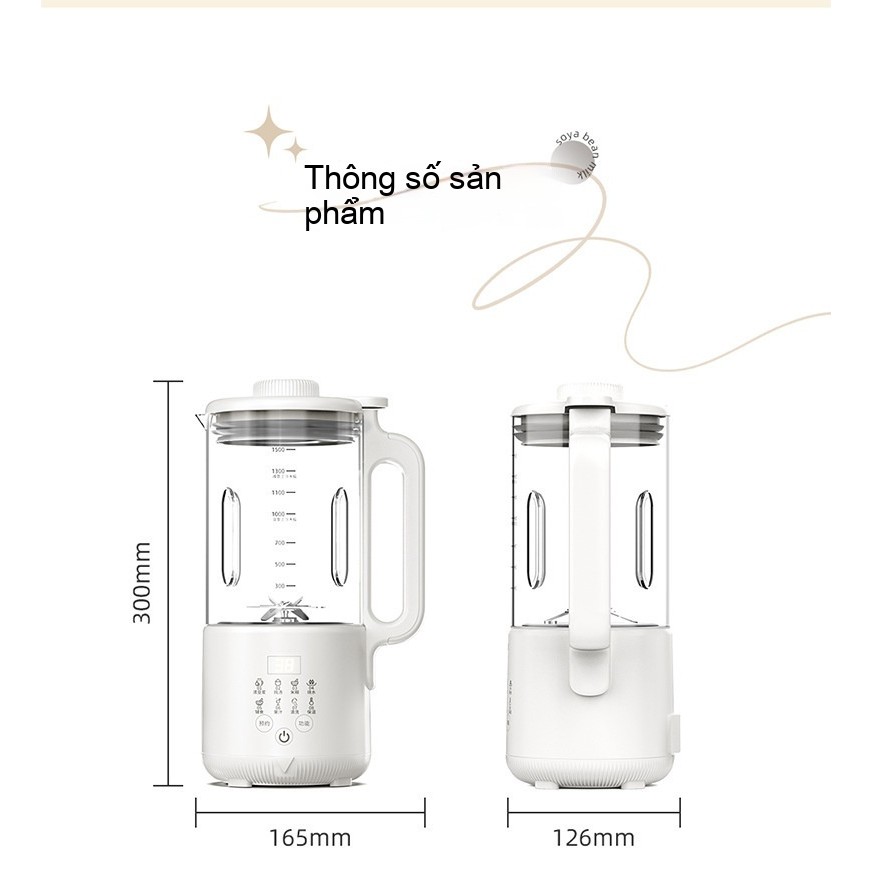 Thông Minh Mềm Mại Làm Nóng Âm Thanh Treo Tường Người Cao Tuổi Hộ Gia Đình Máy Làm Sữa Đậu Nành Cách Âm Bao Màn Hình Cảm Ứng Mài Không Slag Ẩm Thực Đa Năng
