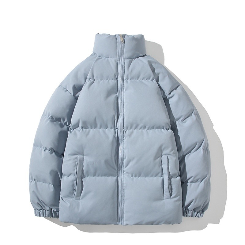 Áo khoác nam cotton dáng rộng, màu trơn, phù hợp cho cặp đôi
