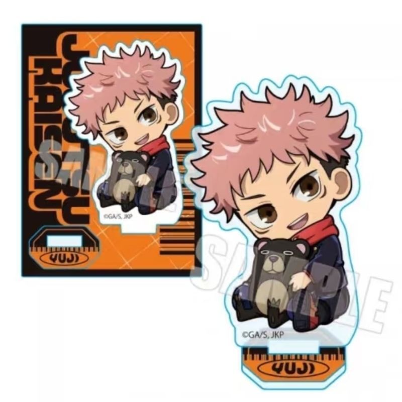 Jujutsu Kaisen Mini Acrylic Đứng Dễ Thương Chibi Hình Trang Trí Bàn Làm Việc Quà Tặng Anime