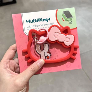 Hello kitty Điện Thoại Di Động Mặt Dây Chuyền Phong Cách Mới Sanrio sanri Cùng Phong Cách Mèo Mặt Dây Chuyền Kitty Dây Đeo Tay Đa Năng Silicon