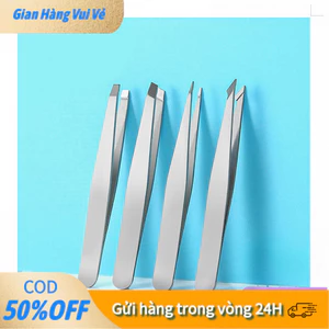 Bộ 4 Nhíp Nhổ Lông Mày Giá Rẻ, Chất Liệu Thép Không Gỉ 304, Độ Bền Cao, Dùng Nhổ Lông Chính Xác, Có Thể Làm Quà Tặng, Sử
