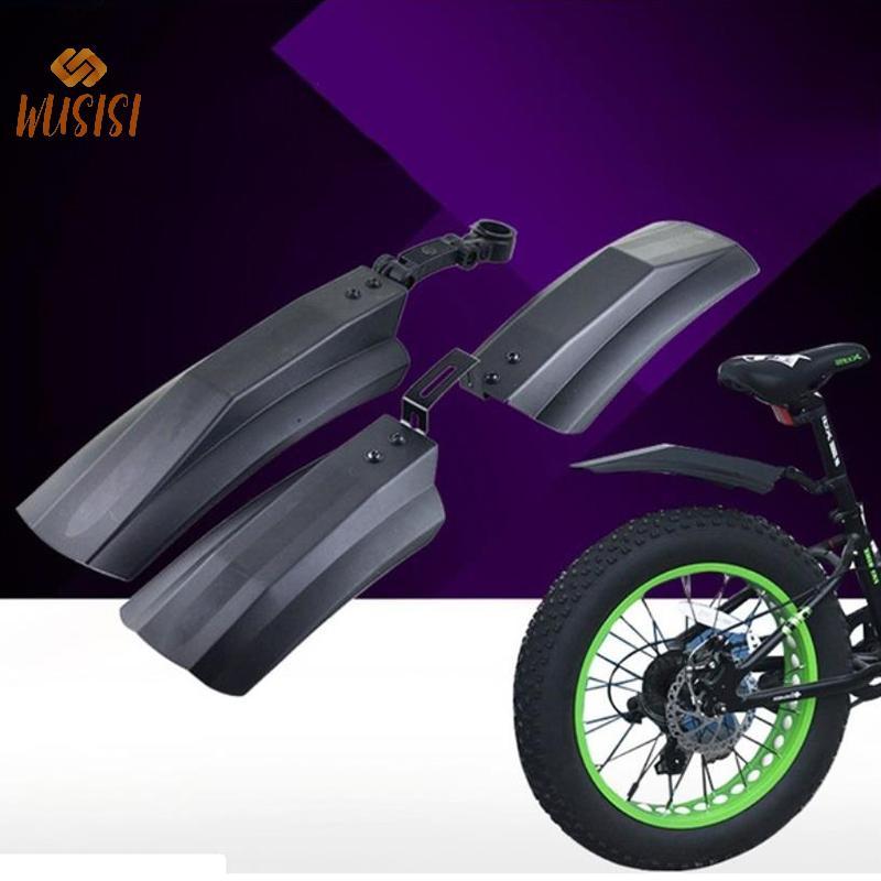 [WUSISI] 2 Chiếc Xe Đạp Tuyết Phía Trước Phía Sau Chắn Bùn Bảo Vệ Chắn Bùn Cho Lốp Mỡ MỚI