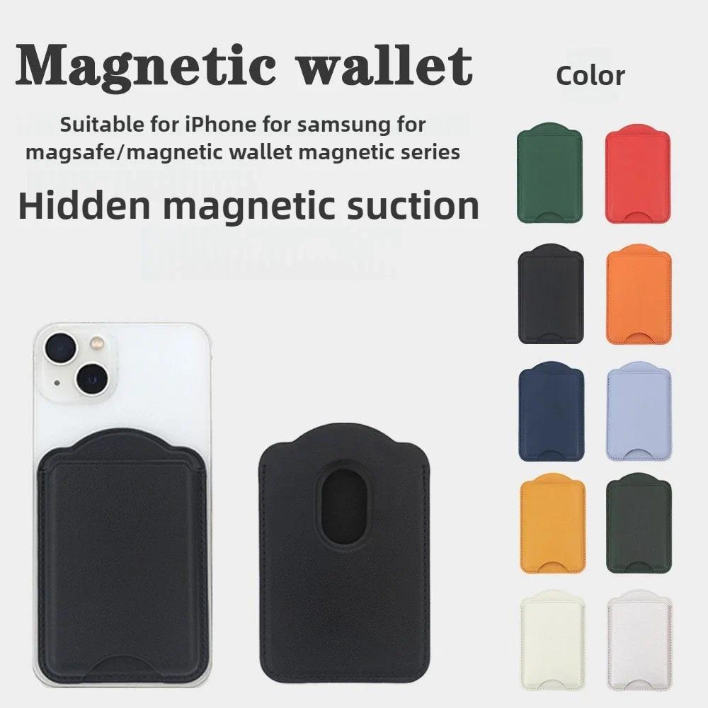 Da PU Đựng Thẻ Ví Đựng Thẻ Dành Cho apple iPhone 17 Air 16 15 Pro Max Samsung Galaxy S25 S24 Ultra