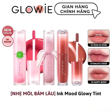 Son Tint Bóng Peripera Ink Mood Glowy Tint 4g Cho Đôi Môi Căng Mọng Màu 01, 02, 03, 04, 05
