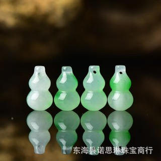 Đá Marrow Mã Não Khô Xanh Ba Chiều Bầu Mặt Dây Chuyền Nổi Xanh Tím Nhỏ Bầu Mặt Dây Chuyền Tự Làm Phụ Kiện Trang Sức LLOK