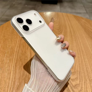 Ốp Điện Thoại PC Cứng Trong Suốt Siêu Mỏng Nhẹ Không Viền Cho iPhone 17 16 15 14 13 12 11 Pro Max XS Max XR 14/15Plus Ốp Lưng Cứng Bằng Nhựa